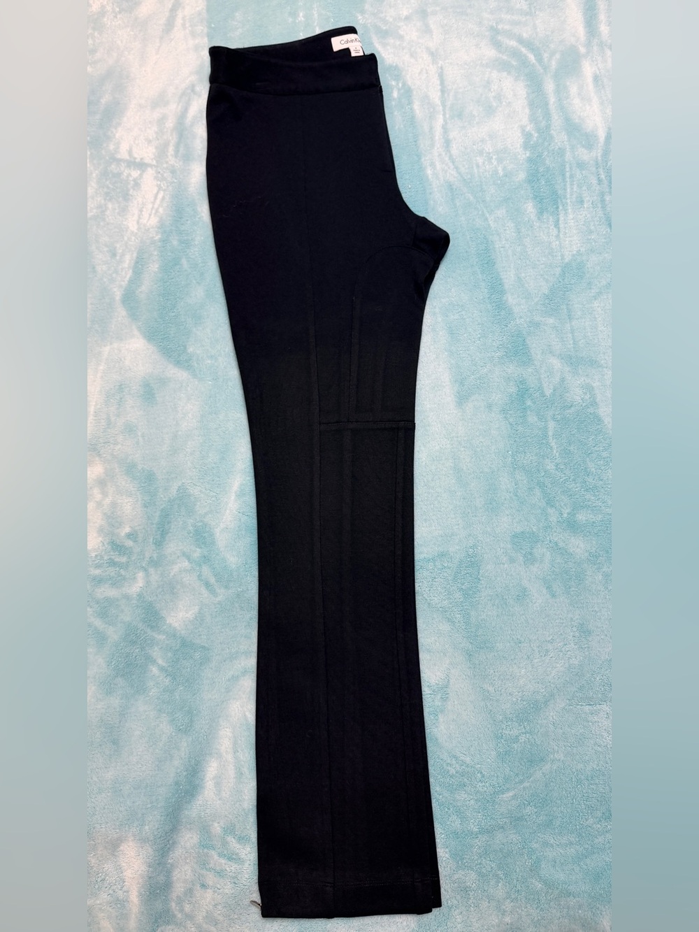 Sz 8 Calvin Klein black stretch pants with ankle zippers